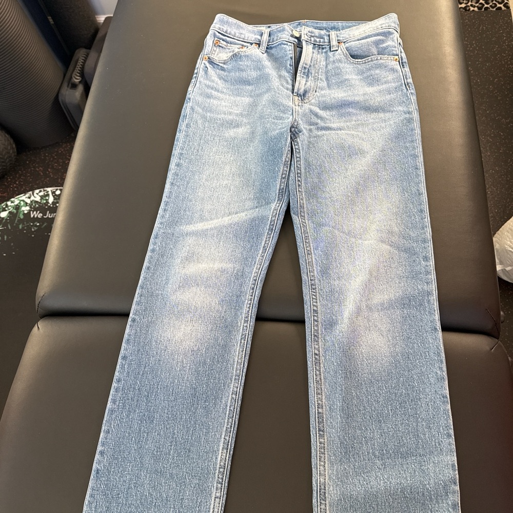 GAP '90s Straight High Rise Blue Jeans